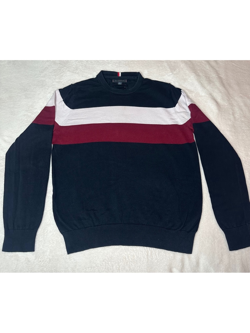 Tommy Hilfiger Colorblock Crewneck Sweater - Size M